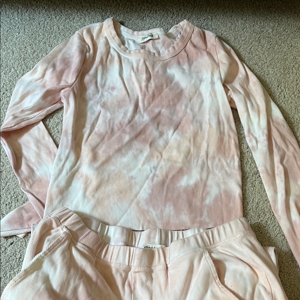 Dippin' Daisy's Blush Tie-Dye Lounge Set